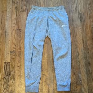 Mens medium gray nike joggers
